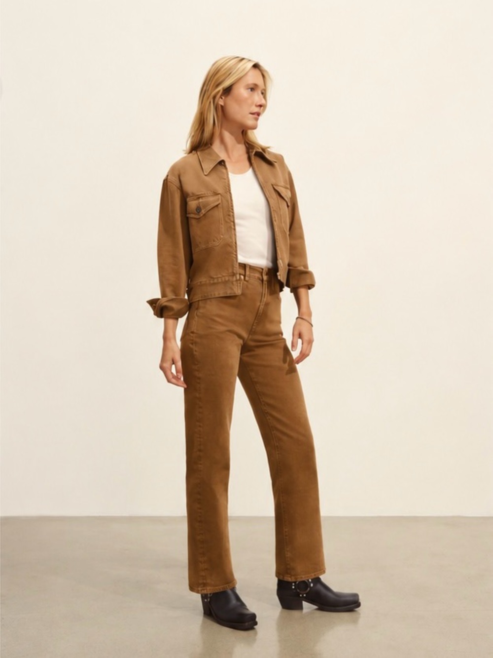 Buck Mason Rider Twill Jeans in Tobacco Sz 27